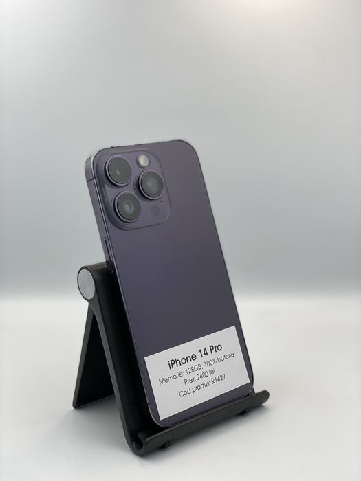 Iphone 14 Pro - 128GB memorie, 100% baterie, 1 an garantie