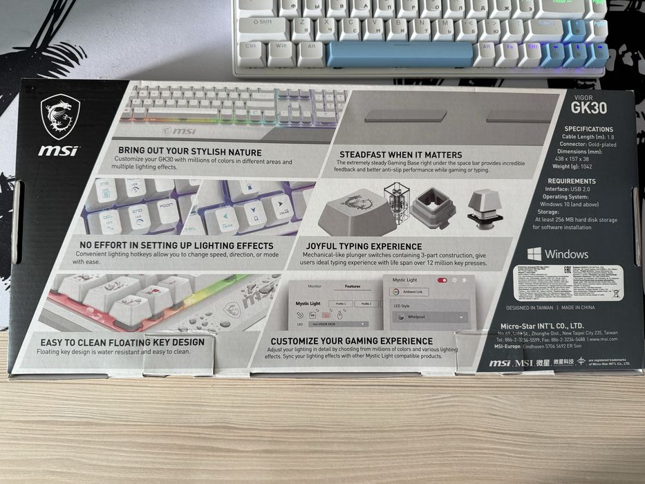 Клавиатура msi VIGOR GK30