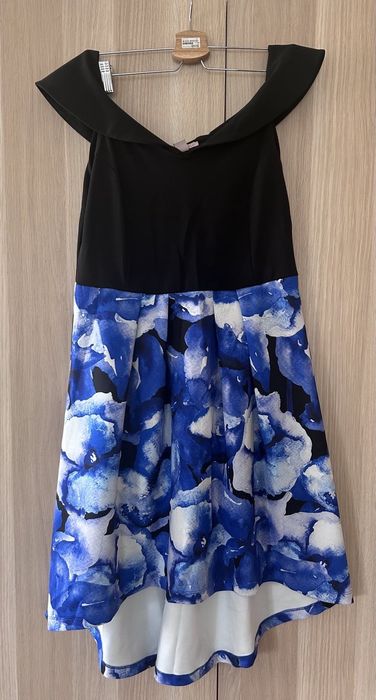 Рокля с лодка деколте, нова ,без етикет