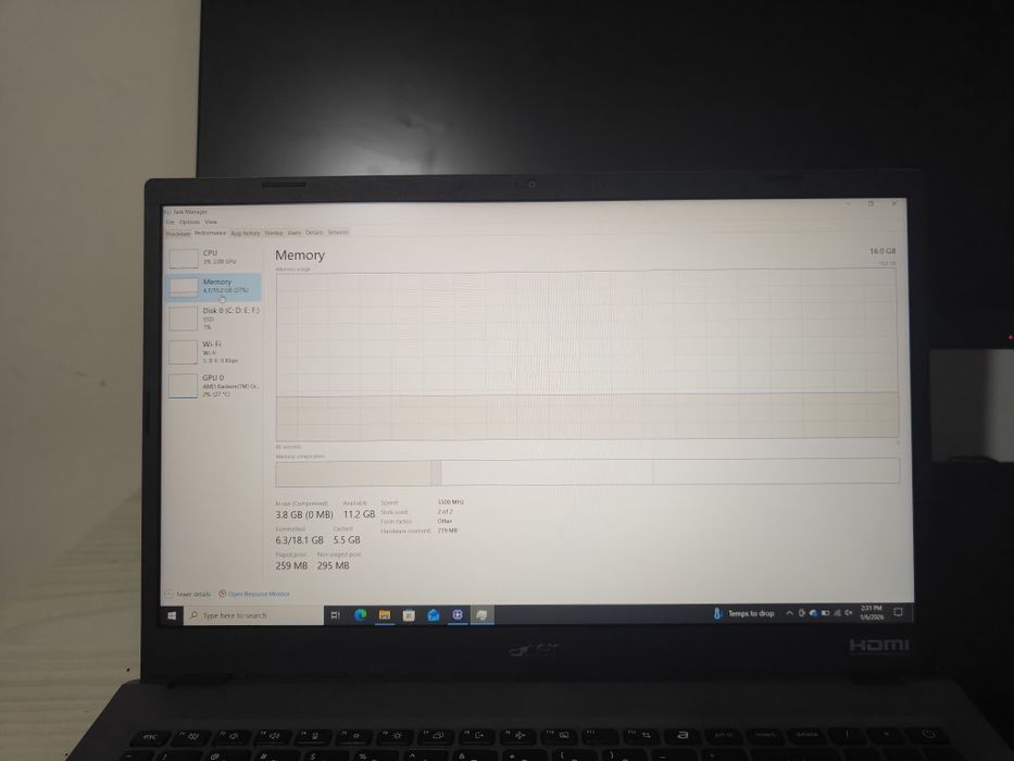 Laptop Acer Extensa 15 EX215-24 cu garanție