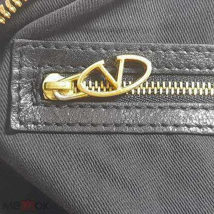Valentino Garavani Black Leather Bag / Made in Italy / Брендовая Сумка