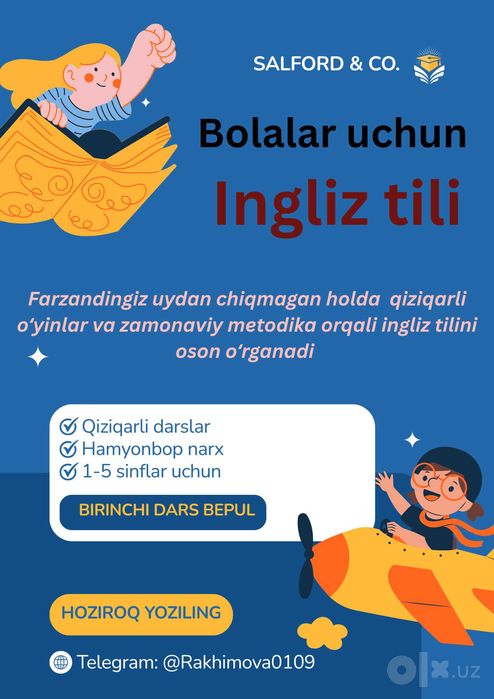 Ingliz tili kursi bolalar uchun