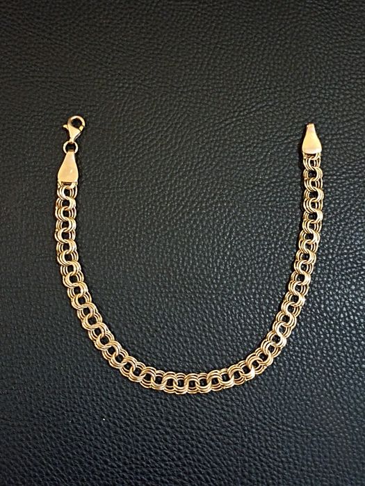 Золотой браслет цепочка