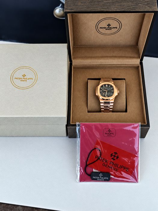 Нов мъжки часовник Patek Philippe механичен, автоматичен златист