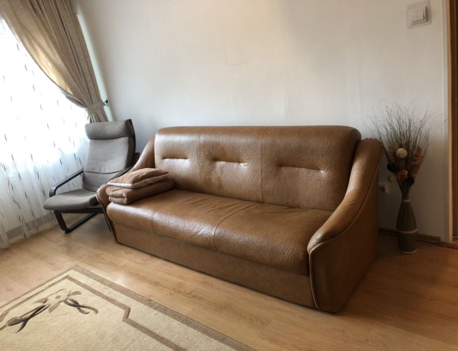 Canapea piele naturala extensibila