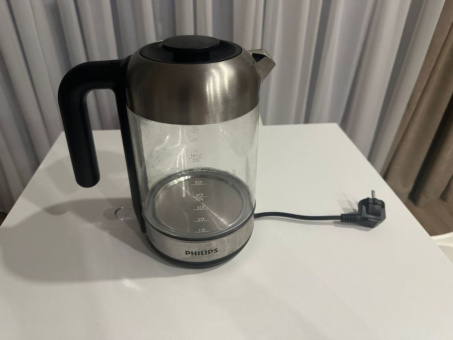 Fierbator Philips HD9339/80 1.7L sticla, LED albastru