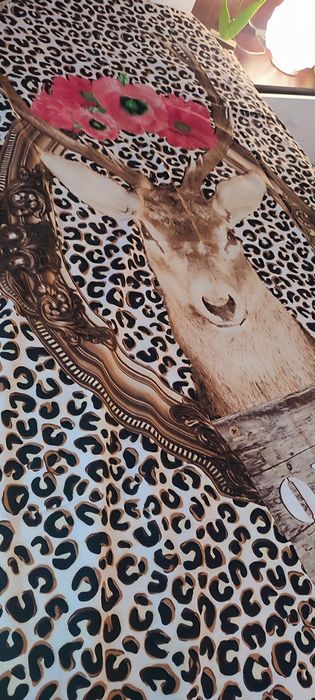 Husă de plapuma, animal print bumbac 100%, Covers&Co, două fețe, model