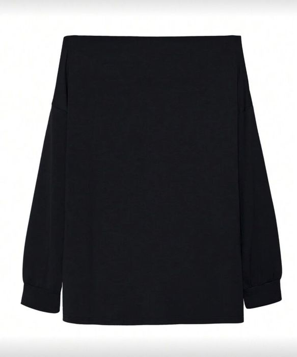 Черна блуза тип рокля