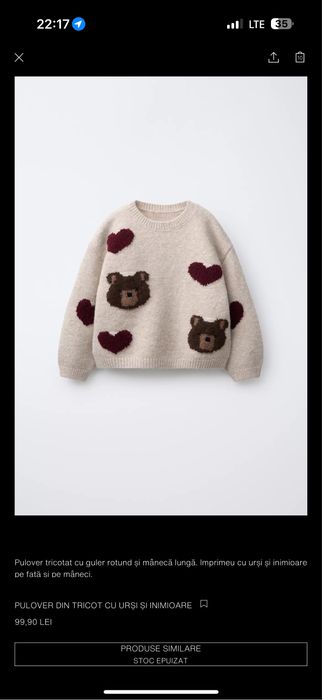 vand zara marimea 104 in stare buna