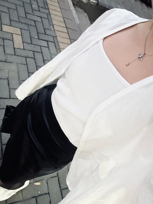 Кожаная юбка новая