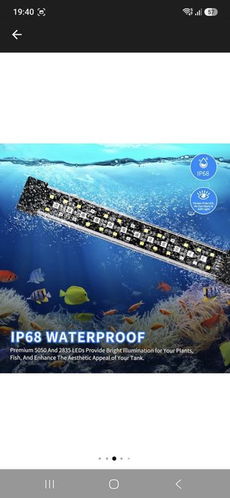 Lumina Led acvariu 20cm