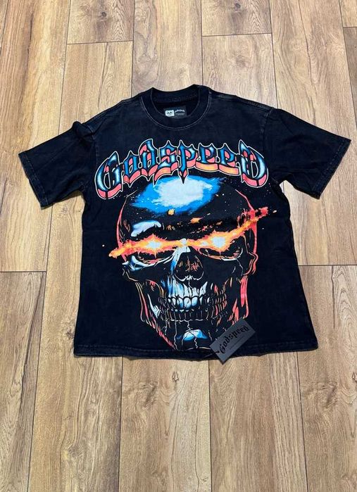 Godspeed "Fire Skull" Black T-shirt