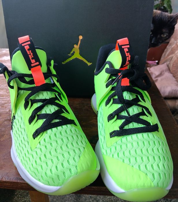 Nike Lebron Witness V 5 Grinch Lime Glow Volt Black White Shoes