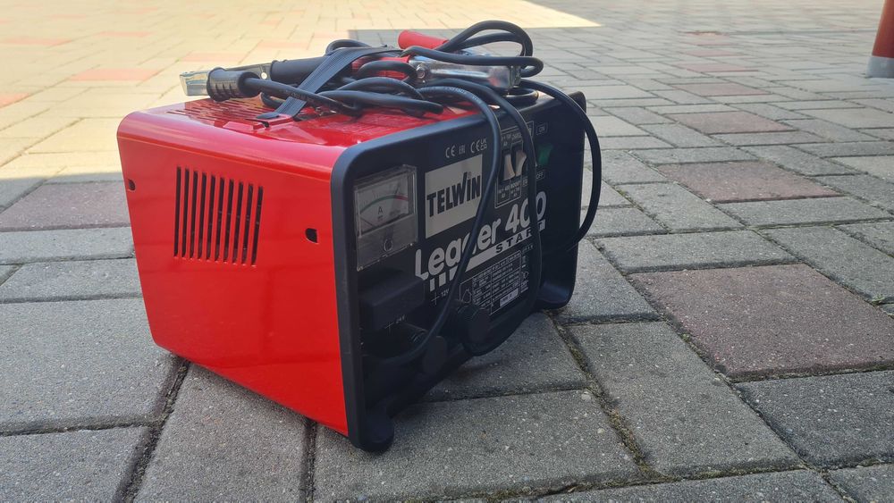 Vand redresor auto profesional/robot pornire Telwin Leader 400 Start, pentru incarcare acumulatori auto, iesire pentru 12/24 V, intrare 230 V, ca nou