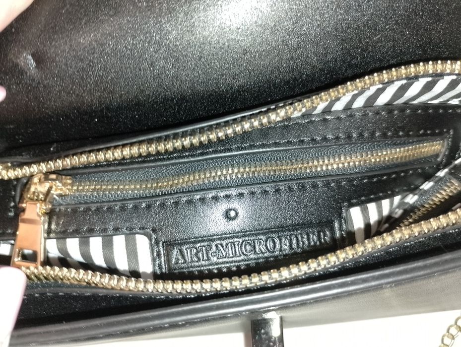 Бутикова оригинална дамска чанта с дълга дръжка на Арт естествена кожс