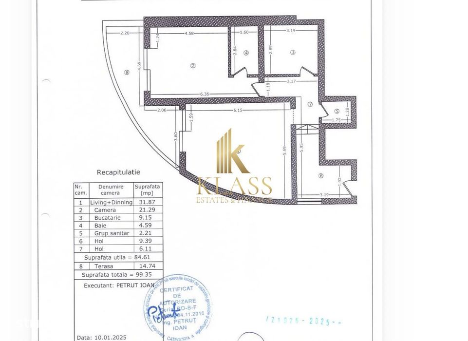 Apartament Premium 2 Camere | 84,61 Mp Util | Terasă 14,74 Mp | Secto