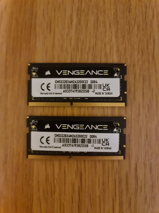 Kit memorii sodimm RAM laptop 32GB DDR4 3200MHz CL22 CORSAIR VENGEANCE GAMING