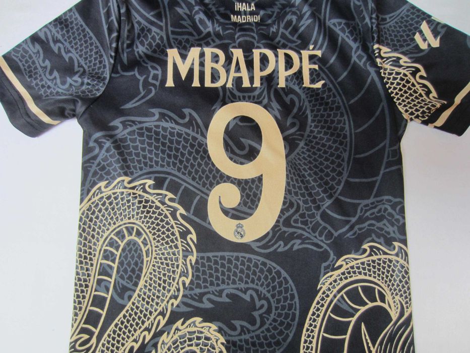 Tricou fotbal copil, MBappe, Real Madrid, masura 104-116, Adidas, ca nou