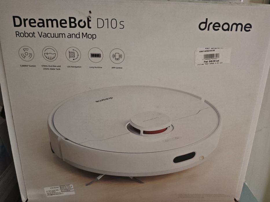 Aspirator Robot Dreame Bot D10s ca nou