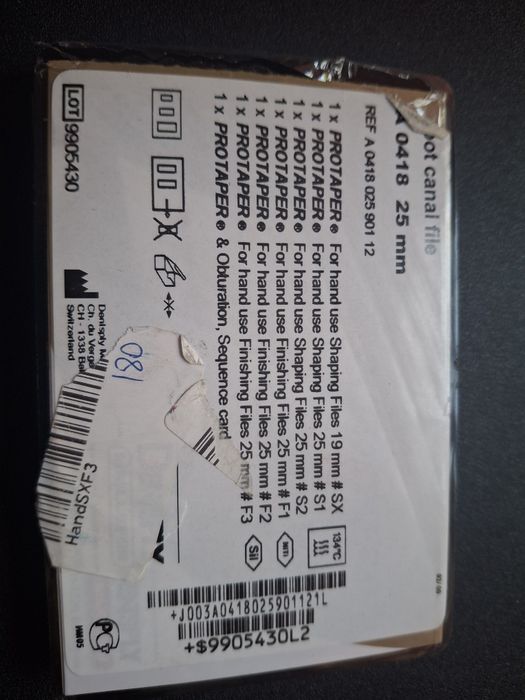 Protaper Manual Dentsply nou sigilat. Pret Premier Denta: 347lei.