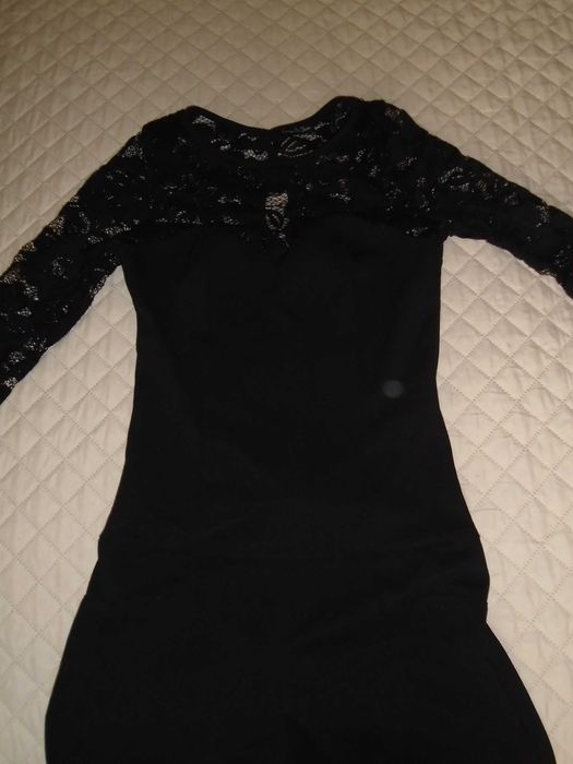 Salopeta neagra femei escape star jeans