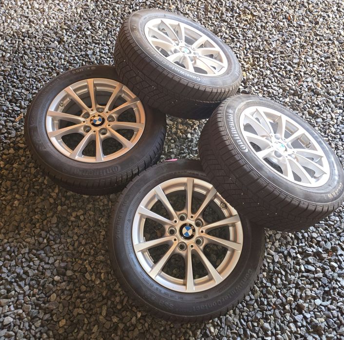 Set jante BMW originale 16 cu anvelope Continental M + S  205/60 R16