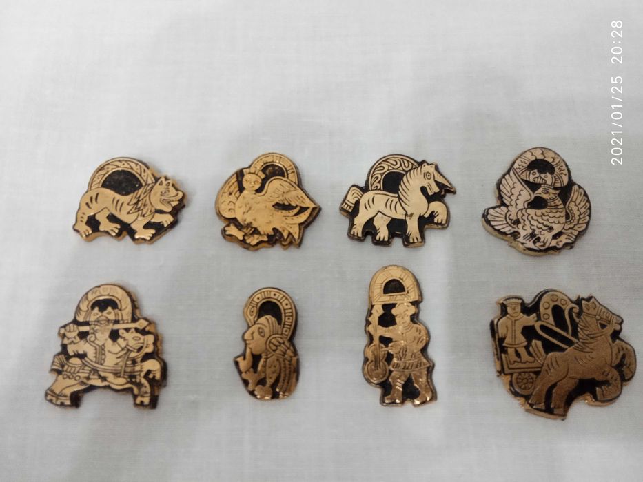 Набор значков "Павловские замки". Серия "Сказки". СССР.