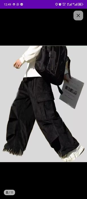 Вельветовые брюки 2 xl черный