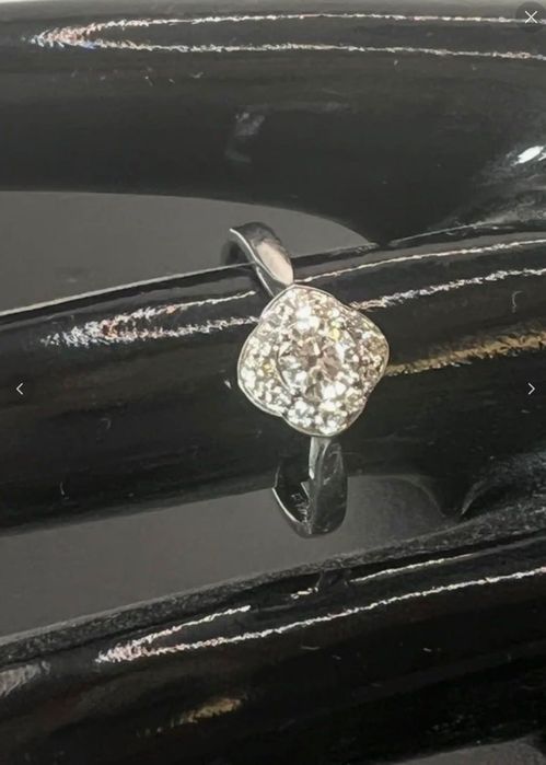 Inel de logodnă Coriolan aur alb 18K cu diamante naturale 0,464 ct