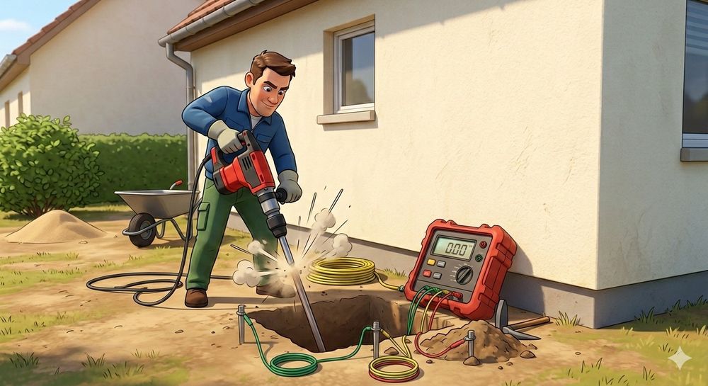 Împământări verticale sau clasice