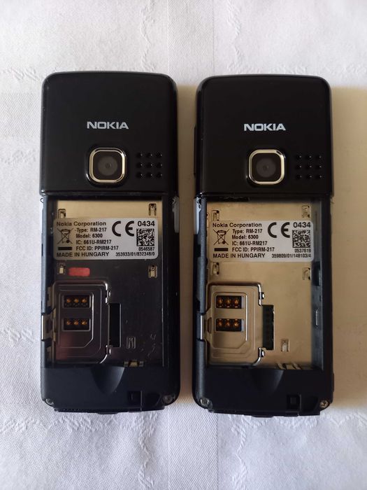 2 x Telefon Nokia 6300 Silver Series 40 S40 RM-217 Necodate Originale