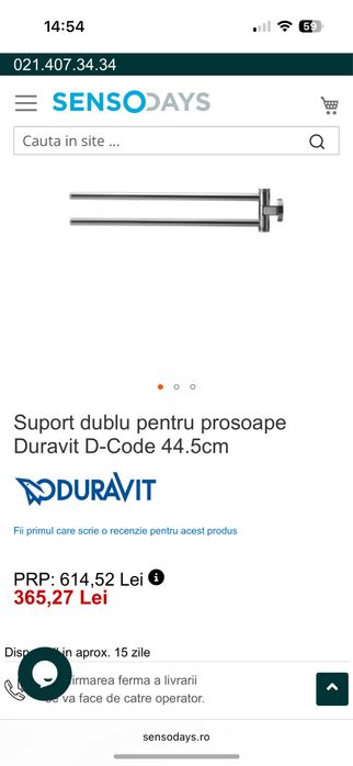 Suport prosop Duravit  D-Code