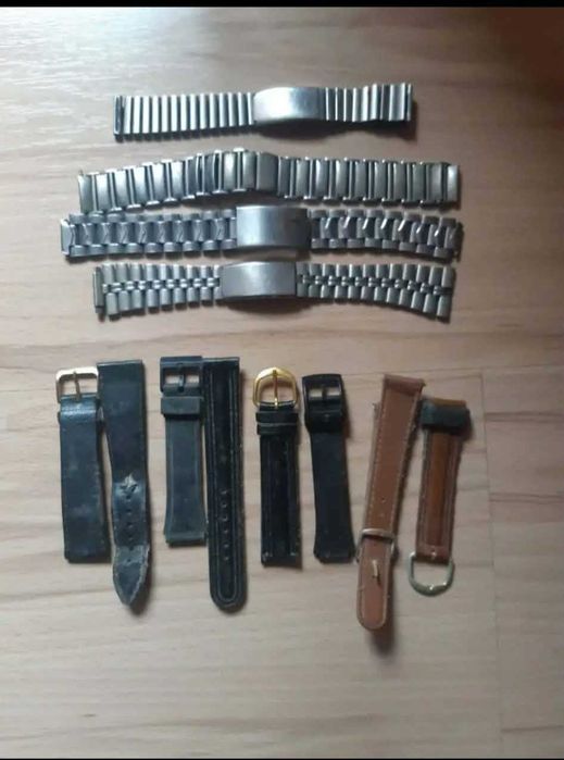 Часовници 8 броя най-различни, ланци и каишки