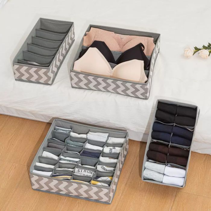 Органайзер для белья,38 отделений(серый)