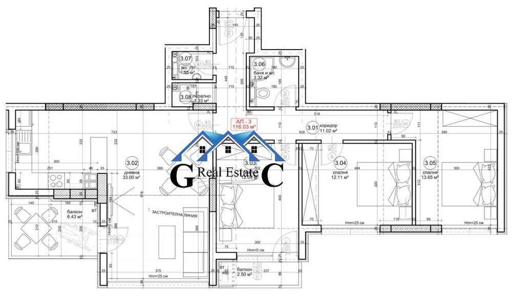 Четиристайни апартаменти 222000 евро, Възраждане 4