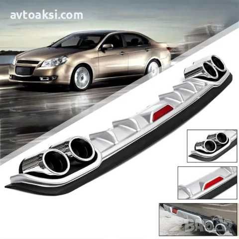 Универсален дифузьор за задна броня два цвята