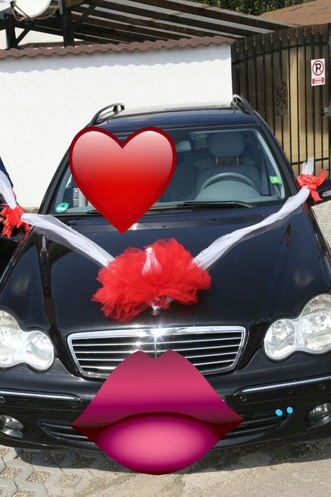 Decor Masina nuntă Porumbel