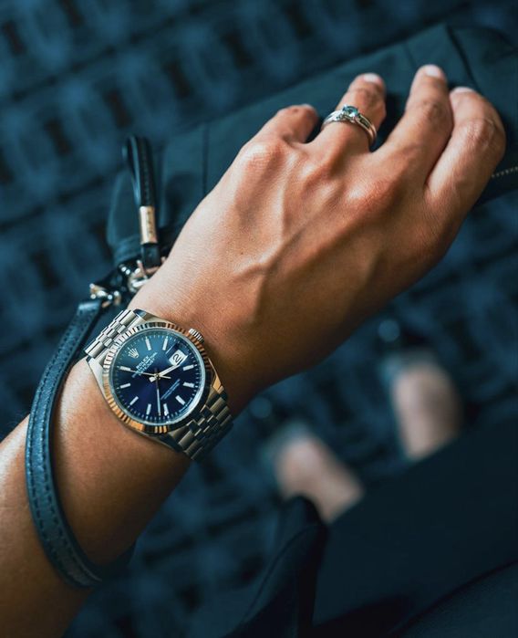 Rolex datejust blue dial 36,mm lady