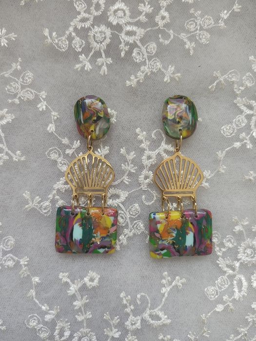 Ръчно изработени обеци от полимерна глина