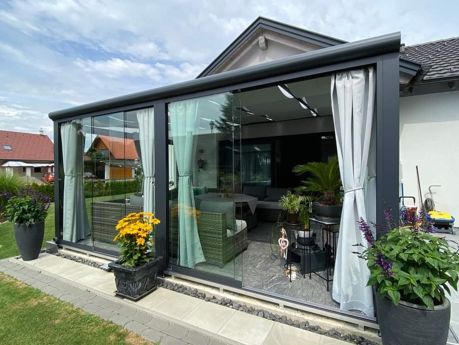 Inchidere terasa sticla 10mm securizata