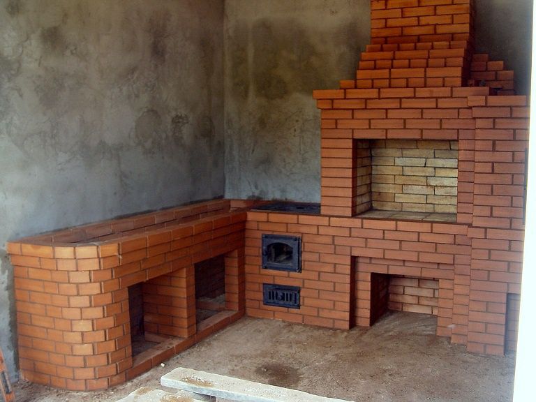 БАРБЕКЮ. Камин. Летние кухни. ИЗ кирпича ОБЛИЦОВОЧНОГО