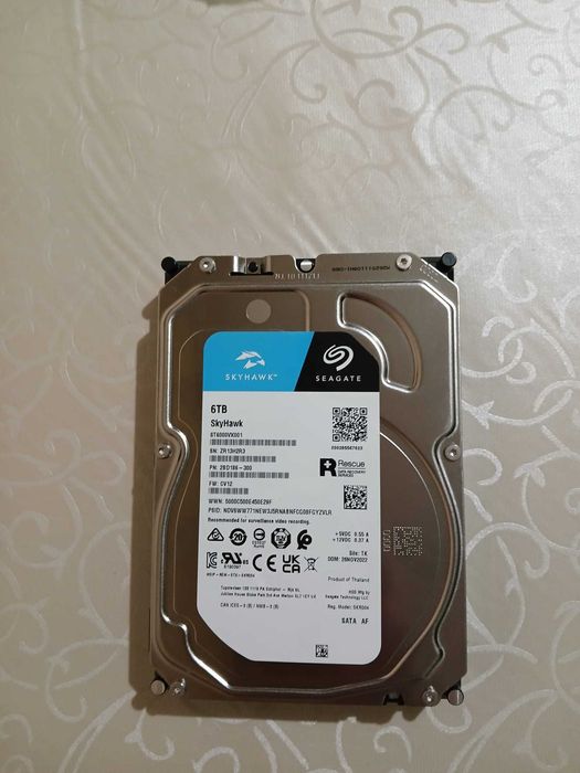 HDD Seagate® SkyHawk™, 6TB, 256MB cache, SATA-III  - NOU
