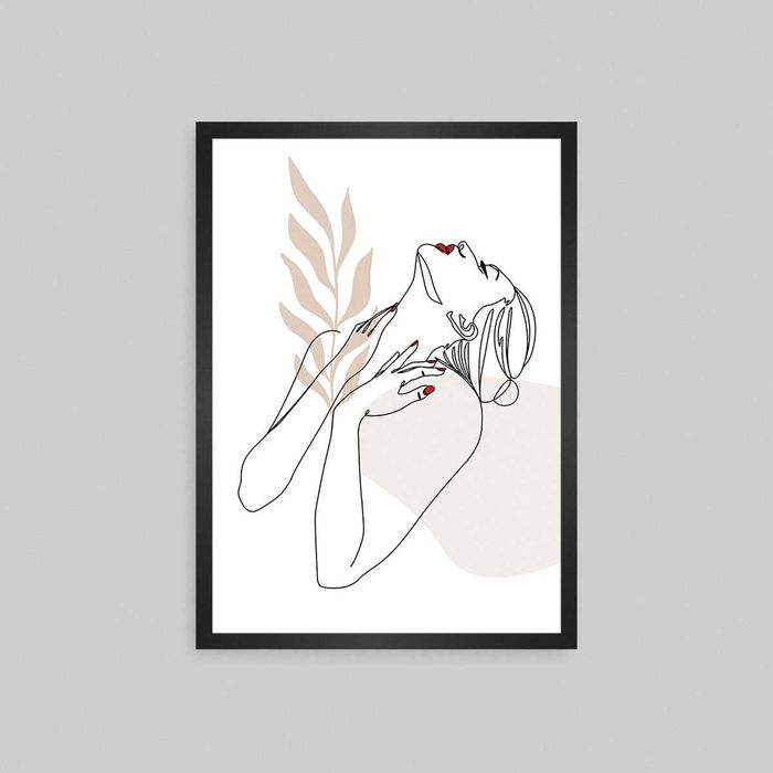 Line art постери в рамка