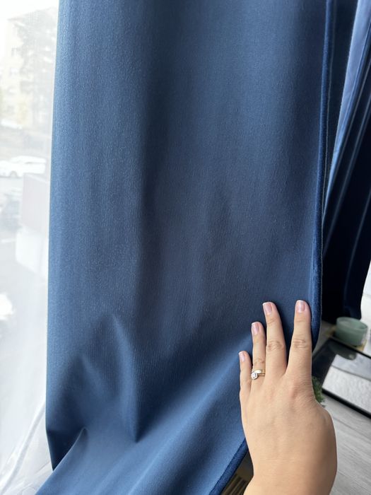 4 bucati de draperii albastru roial blackout