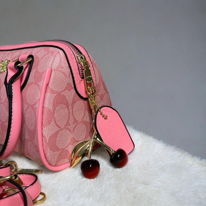 Geanta Coach Pink/Roz Full Box//Premium