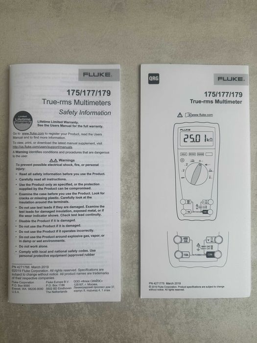 Fluke 177 True-RMS Multimeter / Мултиметър / Мултицет