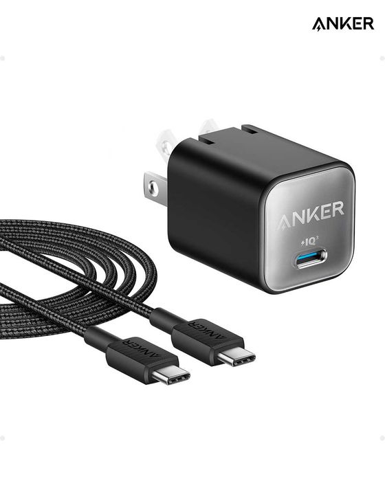 Зарядное устройство + кабель Anker Nano Charger 30W