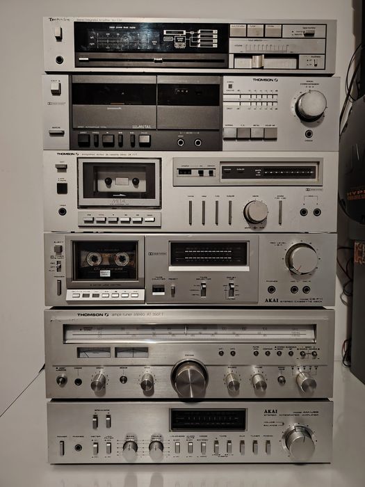 Amplificator, Stație, Deck Akai,Thomson Technics