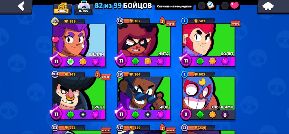 Бравл старс акк кубок 21к