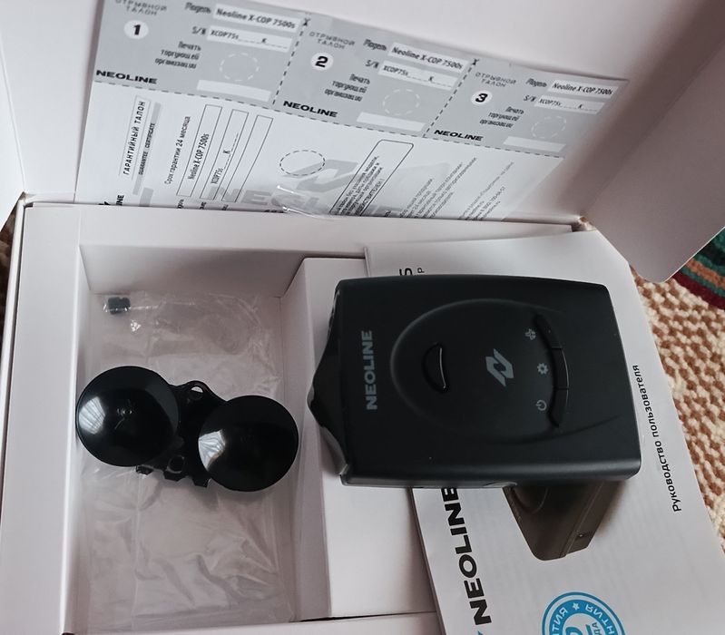 Neoline X-COP 7500s radar detektor — toza, original qutida